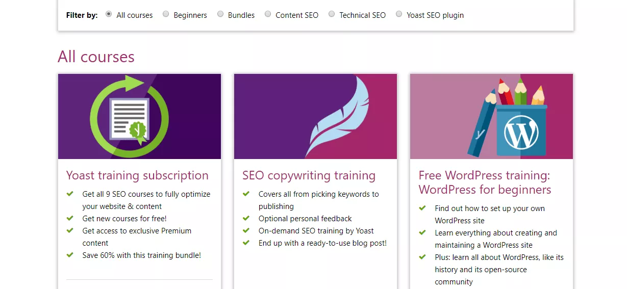 Corsi Yoast Academy