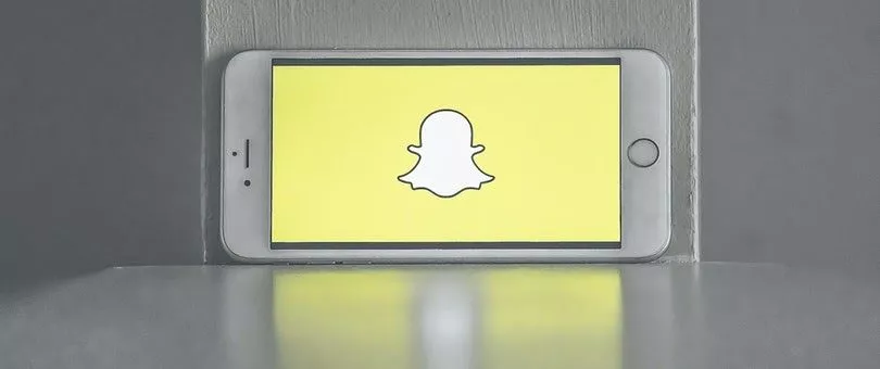 โลโก้ snapchat แสดงบน iPhone