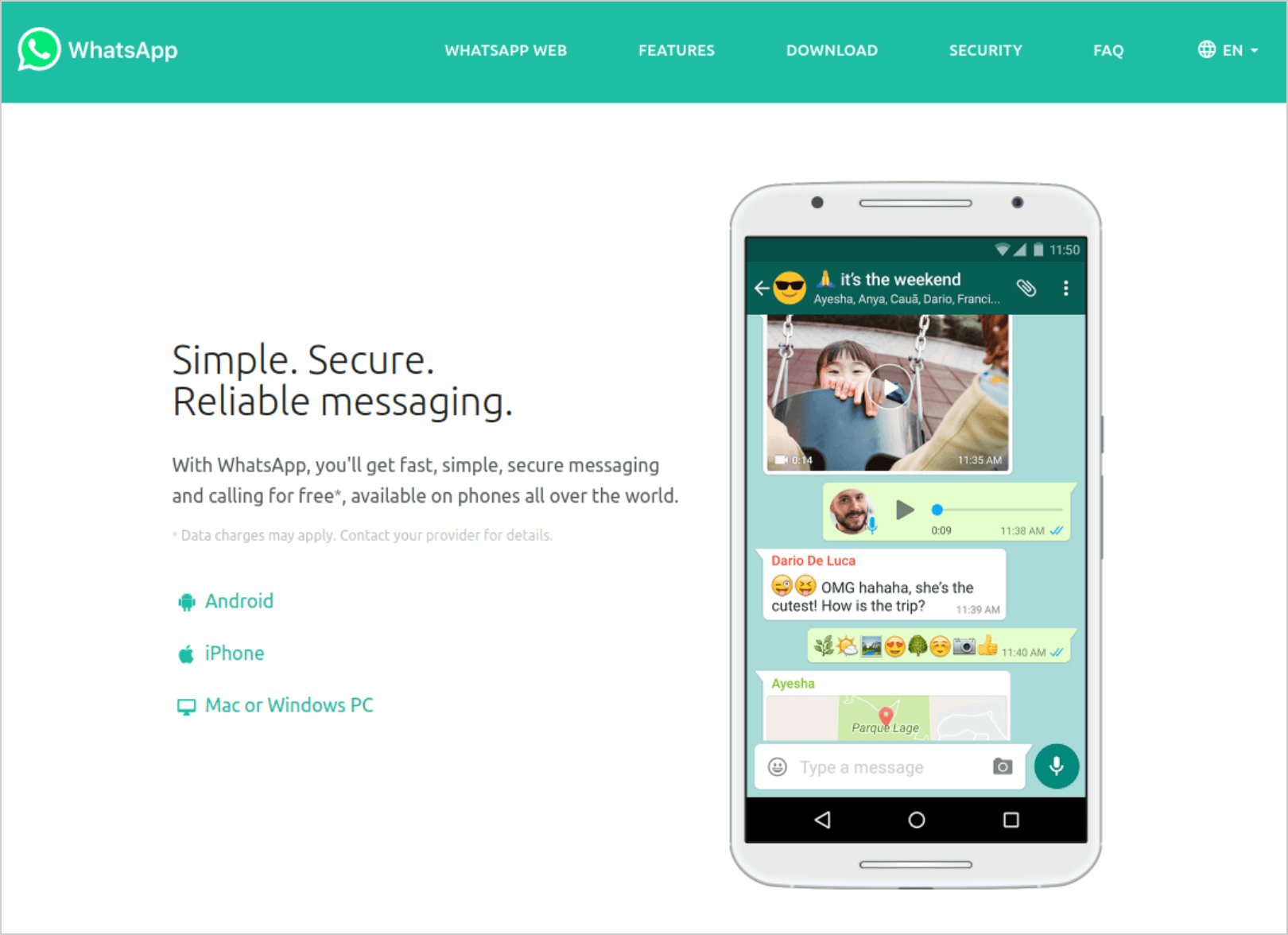 คำถามที่พบบ่อย WhatsApp FAQ