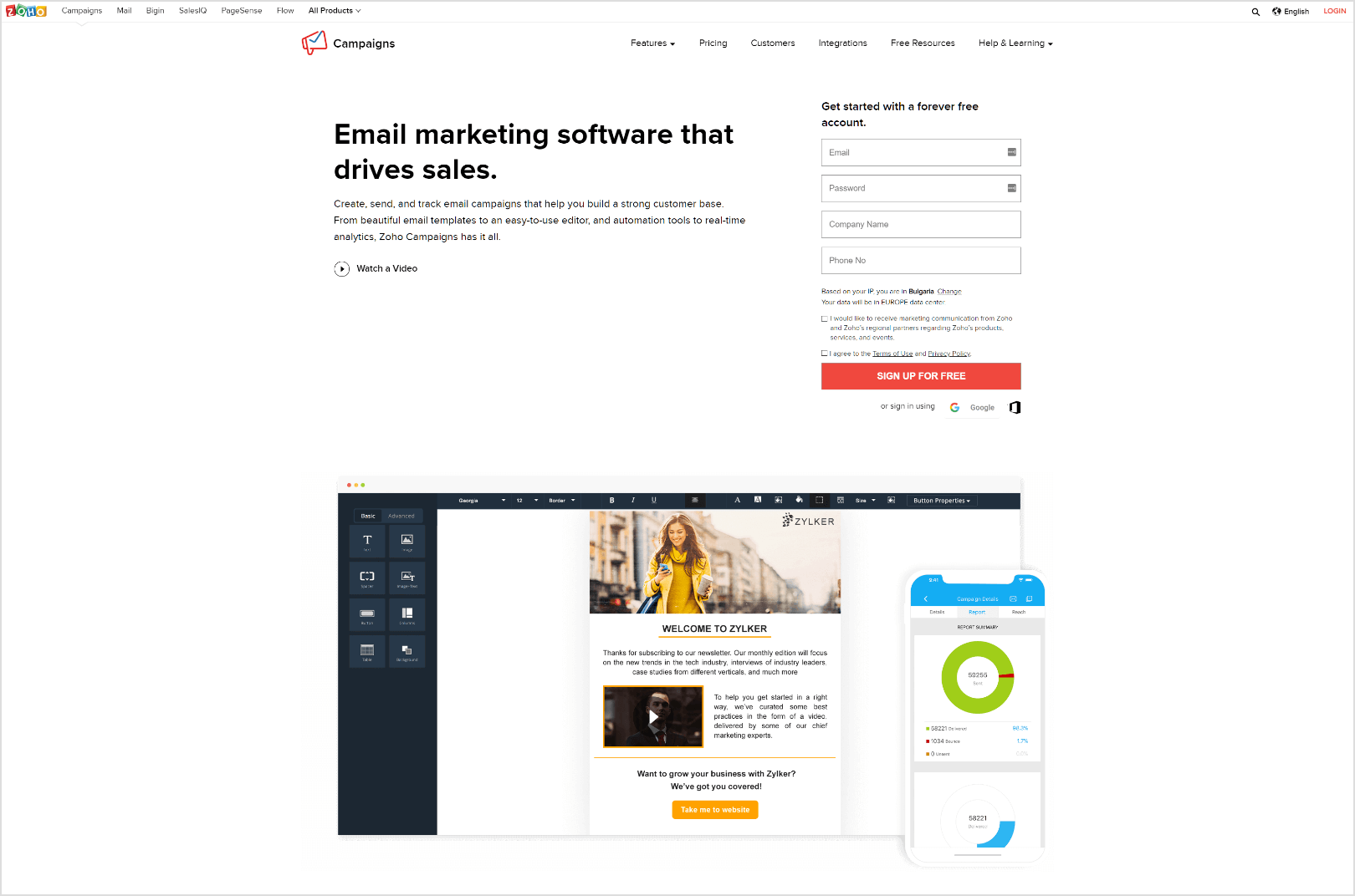 Zoho Campaigns