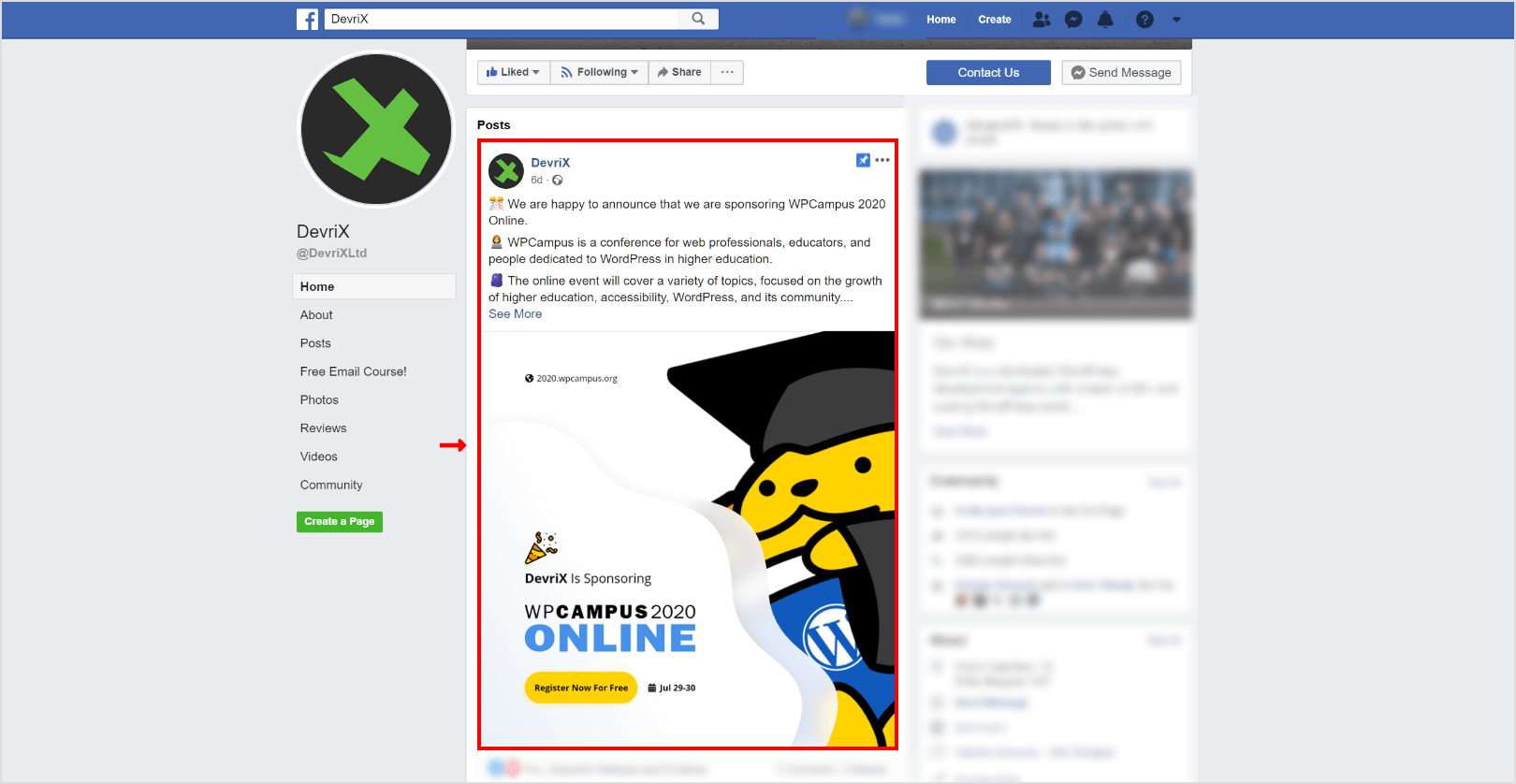Закрепите сообщения, которые приносят пользу вашему сайту