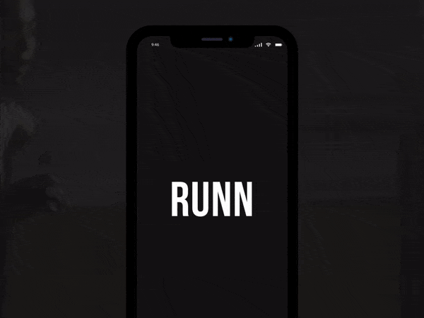 Una gif per l'app Run