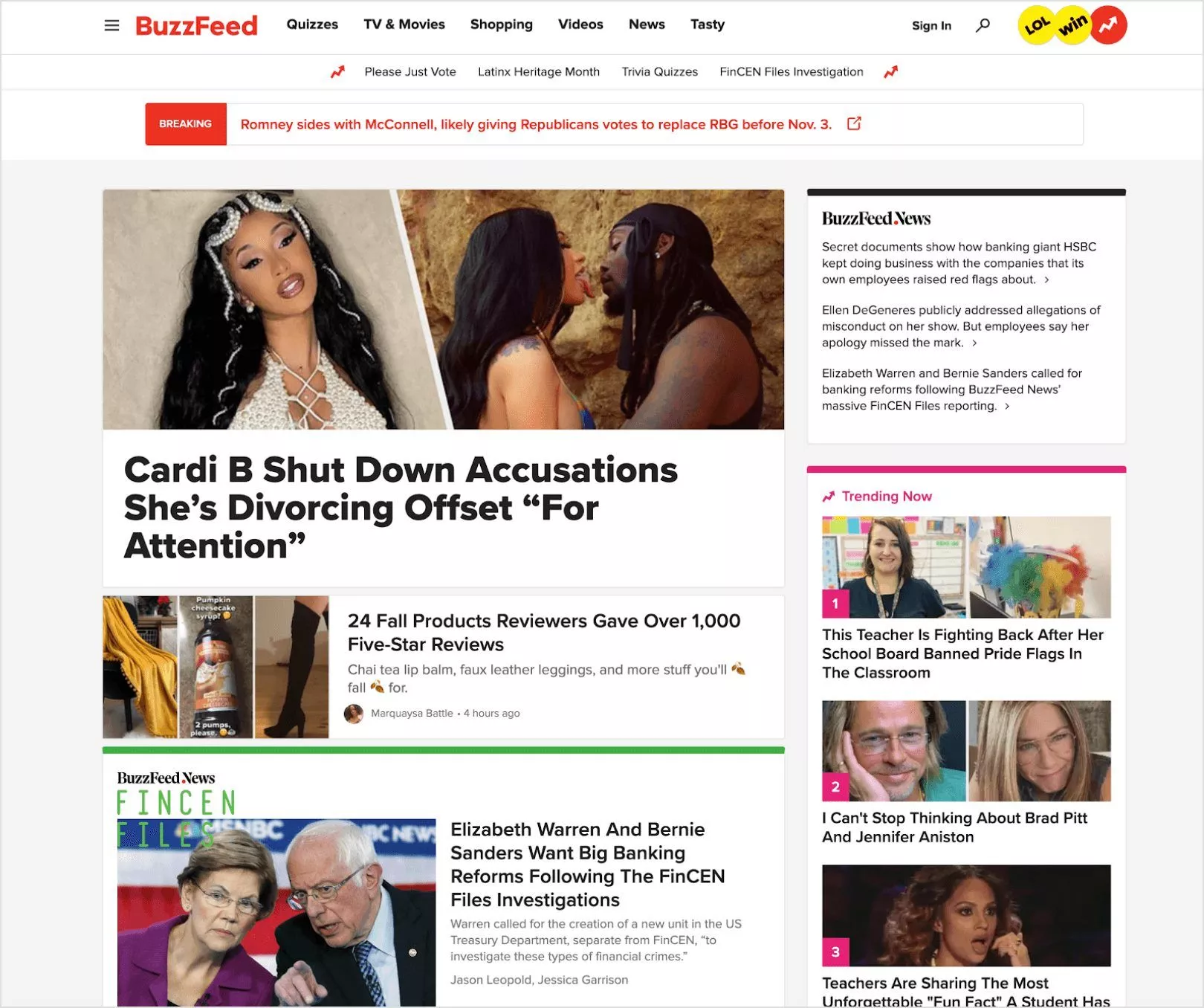 ภาพหน้าจอ buzzfeed