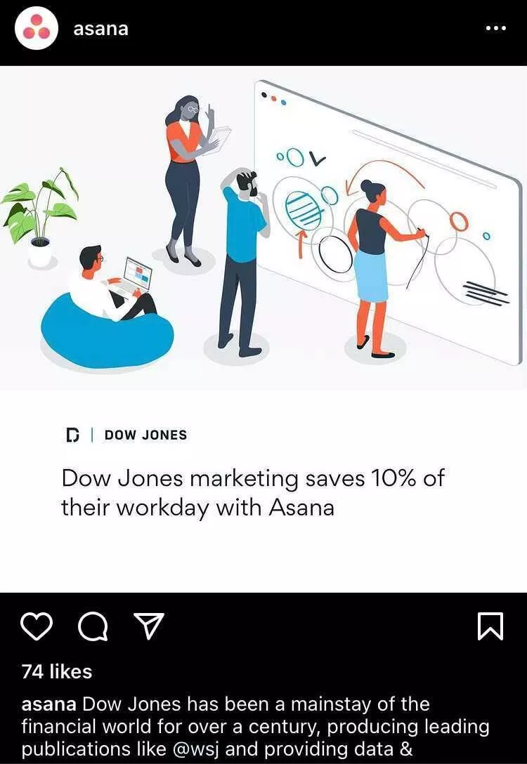 asanaInstagramの例