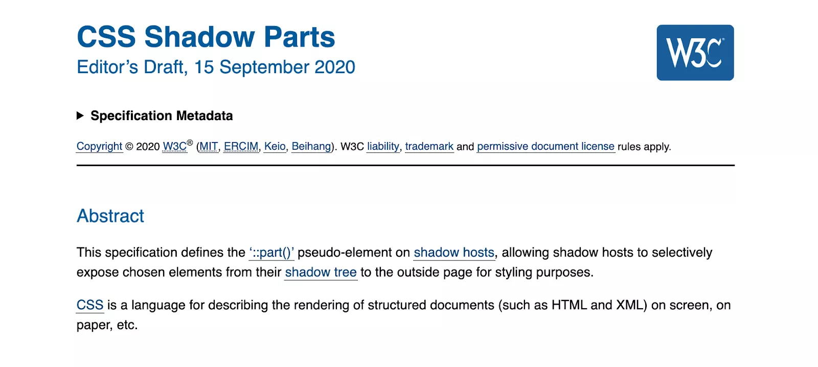 ccs shadow parts