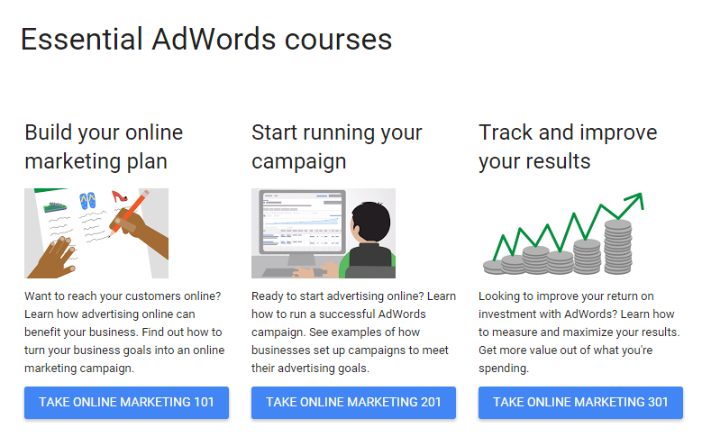 วิธีในการเรียนรู้ AdWords โดยไม่ต้องได้รับการรับรองหลักสูตร Google Essentials