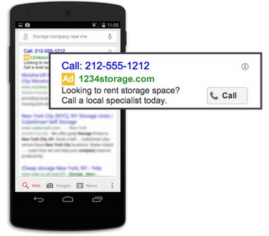 Screenshot di marketing di uno studio legale dell'annuncio per dispositivi mobili