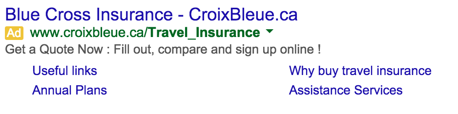 exemplo de anúncio adwords