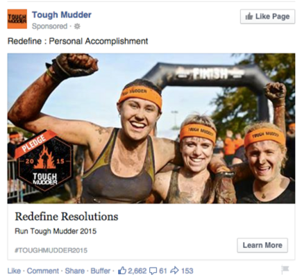 iklan facebook dengan warna kontras