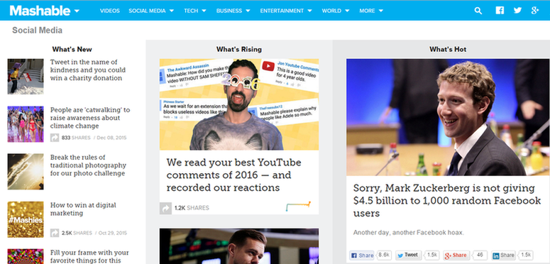 أخبار التسويق Mashable