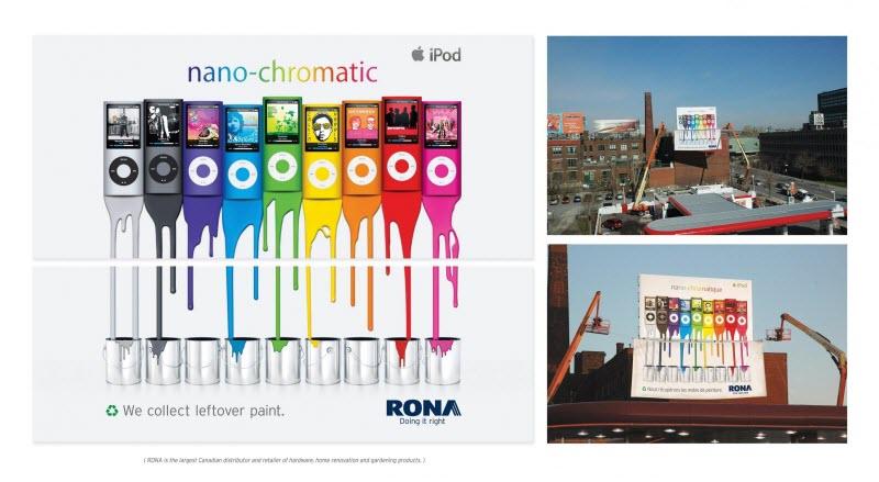 伏擊營銷羅納漆蘋果iPod廣告牌