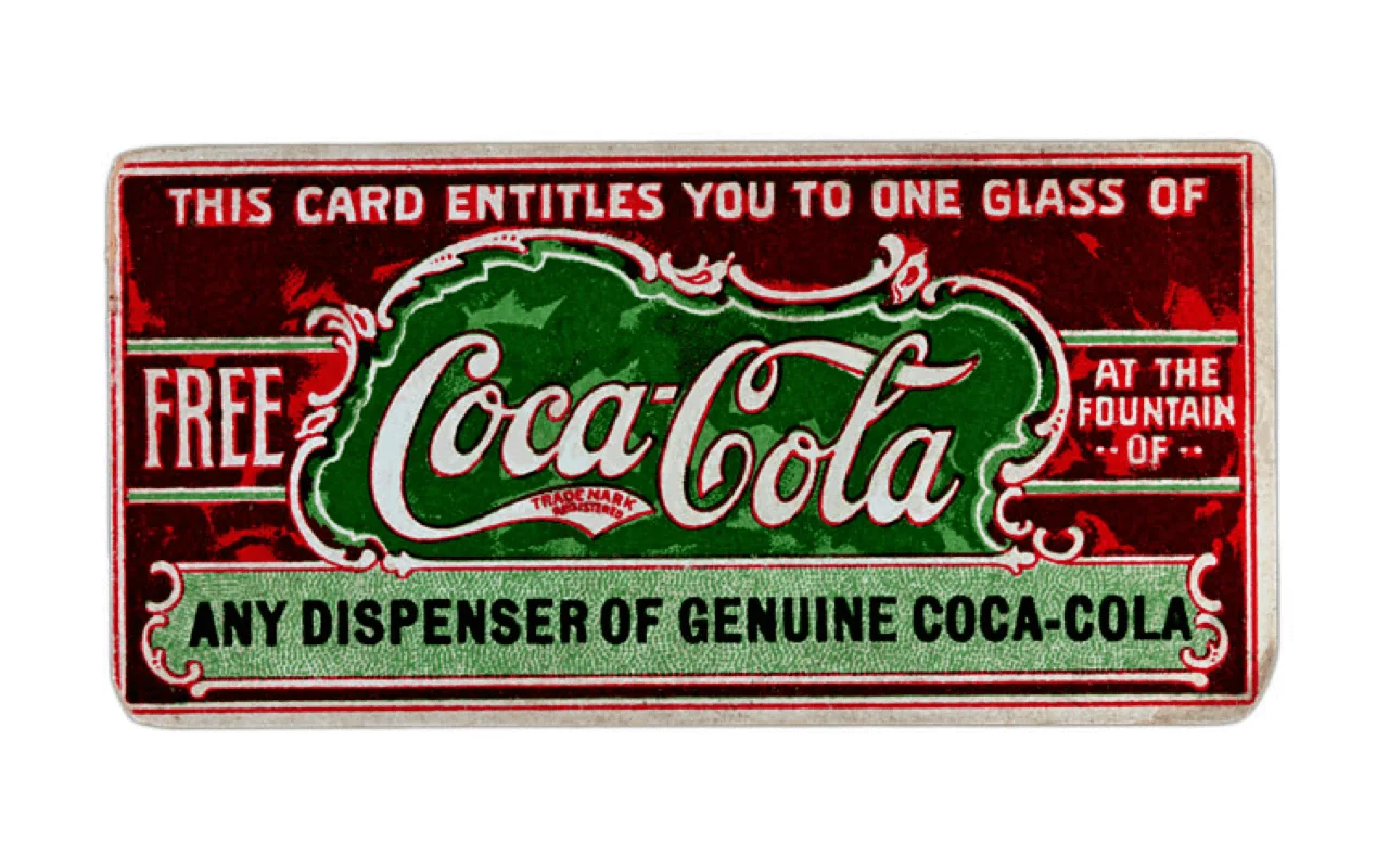 El cupón original fue introducido por primera vez por Coca-Cola en 1888.