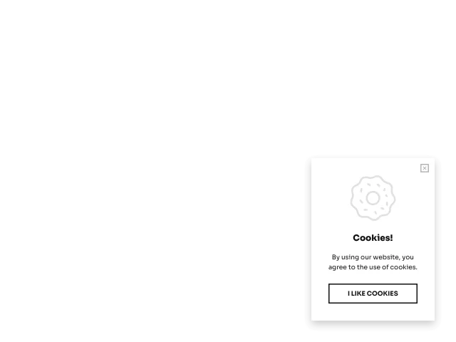 Cookie-Banner-Vorlage. Einschub mit Bild