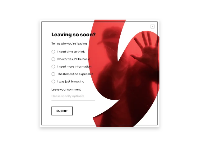 Questions d'enquête sur le site Web pour l'intention de sortie