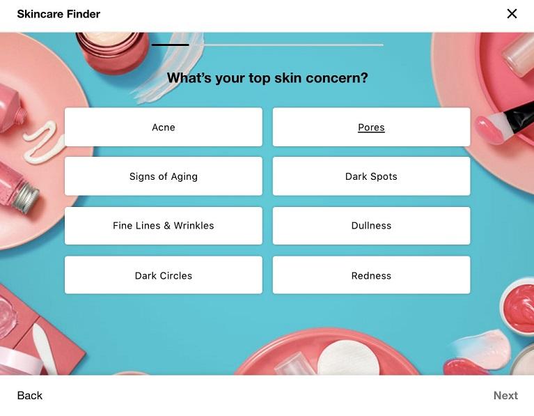 Questionário da Sephora para o programa de recompensas