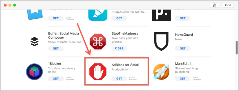 Como bloquear anuncios en el navegador safari en mac