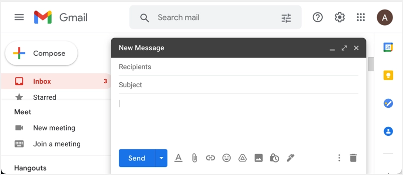 Создать новую электронную почту в Gmail