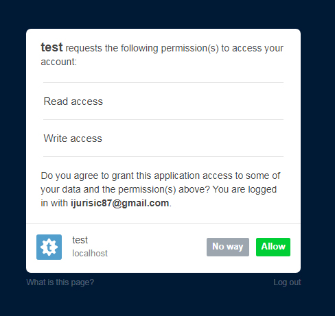Разрешить приложение Tumblr