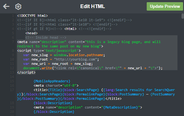 Tumblr Custom HTML