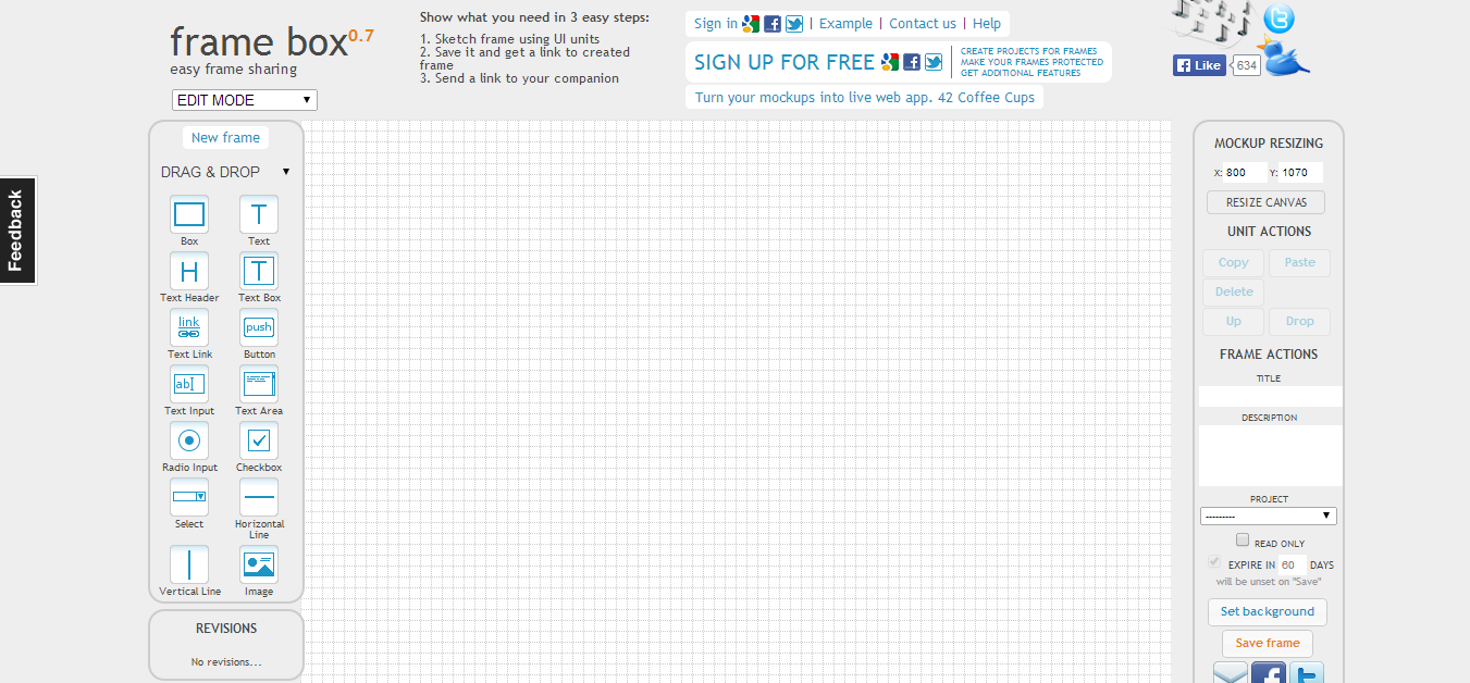 website wireframe tools free