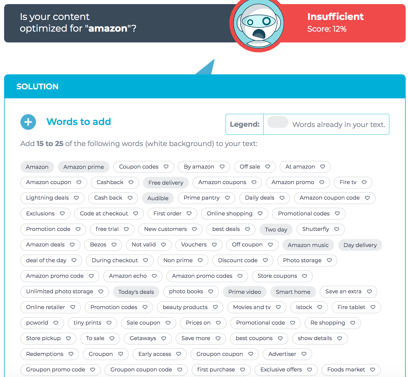 Textoptimizer erweitern