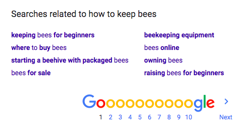 Recherches liées à Google