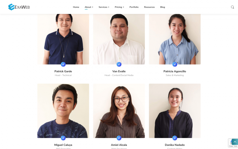 ExaWeb Corporation page à propos de nous