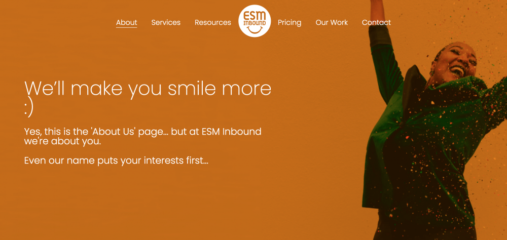 ESM Inboound page à propos de nous