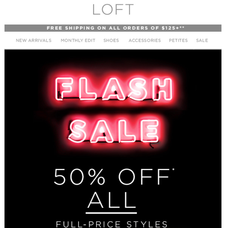 flash sale example