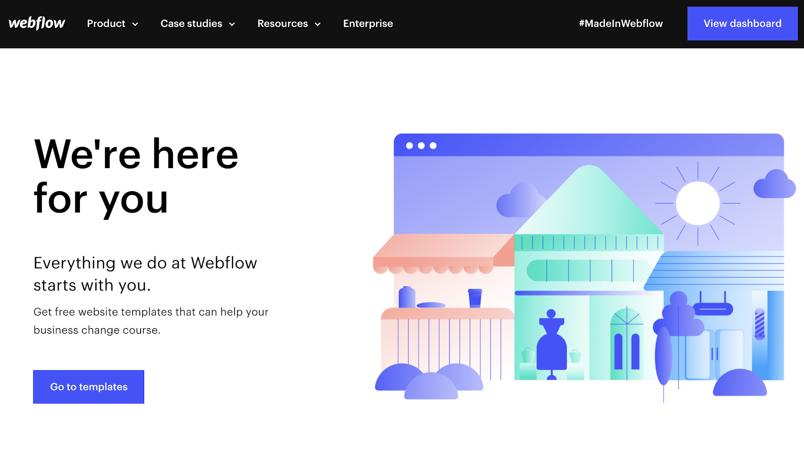webflow SMBcovidランディングページ