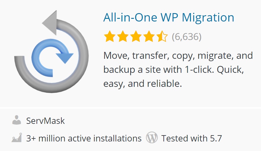 Migration WP tout-en-un