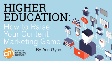 juego de marketing de contenidos de educación superior