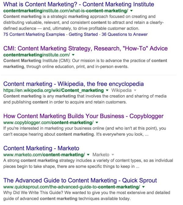 google-parole chiave-content-marketing