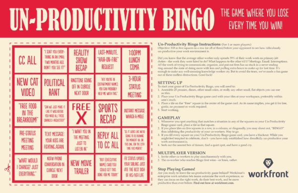 improductivité-bingo